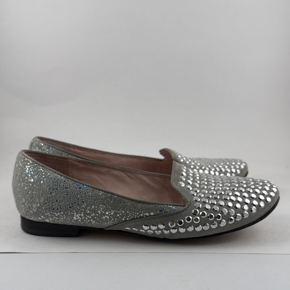 Vince Camuto Silver Studded Loafers